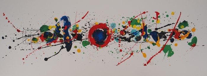 Sam Francis (1923-1994) - Harmonie de couleurs : Hommage à, Antiquités & Art, Antiquités | Autres Antiquités