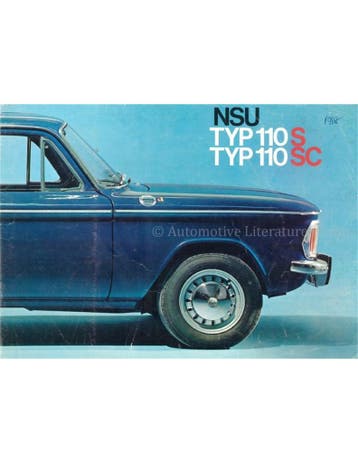 1968 NSU TYP 110 S | SC BROCHURE ENGELS, Nieuw