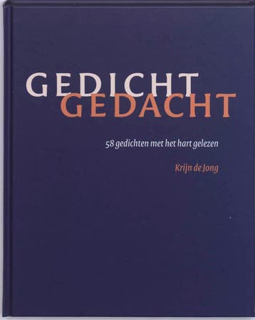 Gedicht gedacht 9789058814005 K. de Jong, Verzenden, K. de Jong
