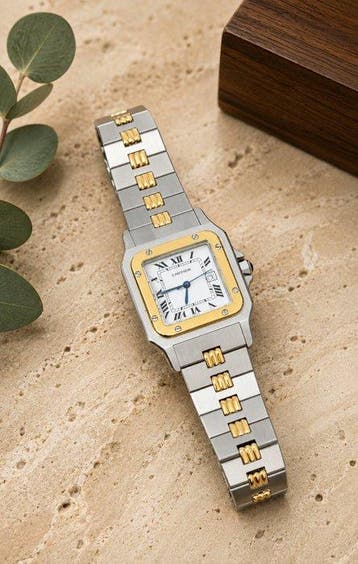 Cartier - Santos Carree Galbee - 2961 - Unisex - 1990-1999, Nieuw