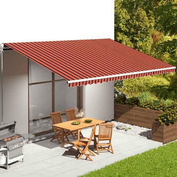 vidaXL Vervangingsdoek voor luifel 6x3,5 m polyester oranje, Verzenden, Nieuw