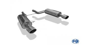 FOX Audi RS6 4B einddemper 70mm rechts/links - 140x90 type 3, Auto-onderdelen, Uitlaatsystemen, Verzenden, Nieuw