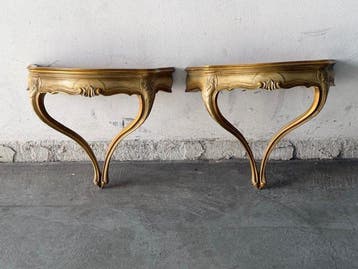 Étagère murale - Bois - Étagère rococo, Antiquités & Art