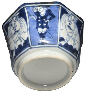 Beker - Japanese Arita Blue & White Faceted Cup – Dutch