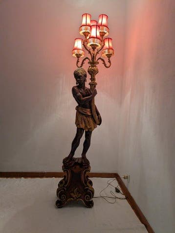 Staande lamp - Hout - Venetiaanse Moor
