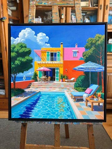 Bondero - Summer Day on the Costa del Sol, Antiek en Kunst