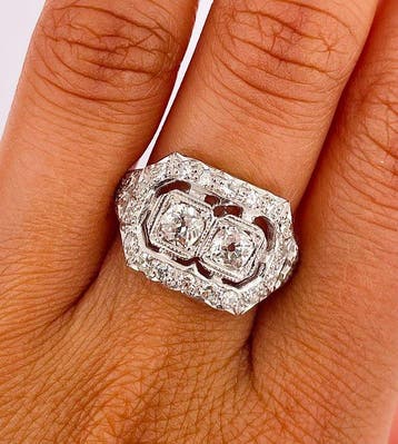 Bague Platine Diamant (Naturelle) - Diamant