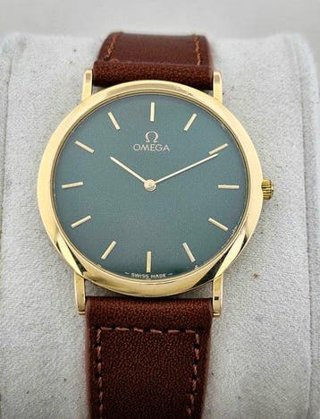 Omega - De Ville  Green Dial - Zonder minimumprijs -, Handtassen en Accessoires, Nieuw