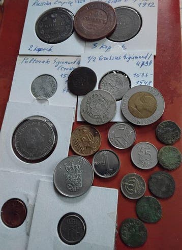 Wereld. John II Casimir Vasa. Collection of coins incl.