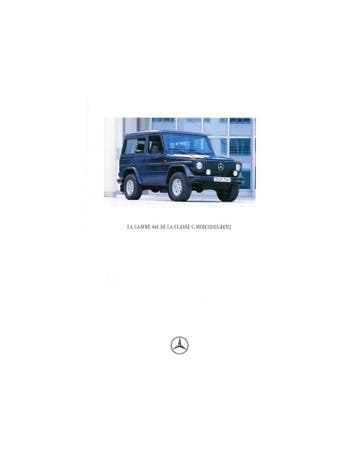 1994 MERCEDES BENZ G KLASSE BROCHURE FRANS