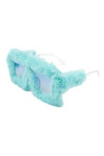 Vierkant Bont Zonnebril Blauw Montuur Kunststof Blauwe Glaze, Ophalen of Verzenden