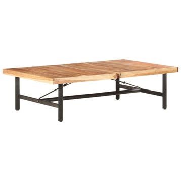 vidaXL Salontafel 142x90x42 cm massief acaciahout, Verzenden, Nieuw