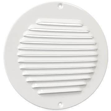 Aluminium rond schoepenrooster WIT opbouw - 175mm (1-R175W), Doe-het-zelf en Bouw, Verzenden, Nieuw
