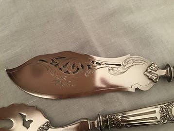 Visbestekset (2) - .950 zilver - LOUIS COIGNET