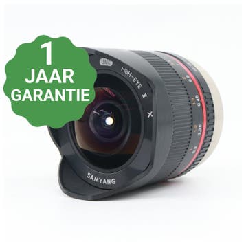 Samyang 8mm f/2.8 UMC Fisheye II Fujifilm X | Tweedehands, Verzenden, Zo goed als nieuw