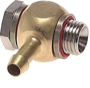 Barbie de tuyau coude en laiton de 6 mm (1/4) et G1/8, Verzenden, Nieuw