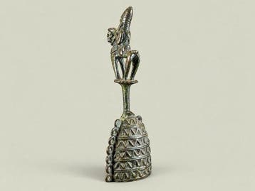 Functional Bell with Rider Figure - Beeld - Dogon - Mali