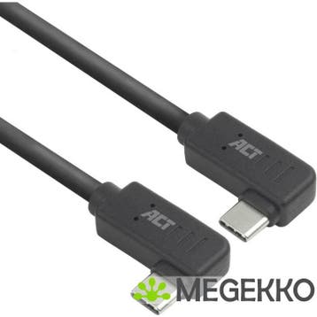 ACT USB 3.0 10Gbps 60W USB Type-C (haaks horizontaal) - USB, Computers en Software, Verzenden, Nieuw