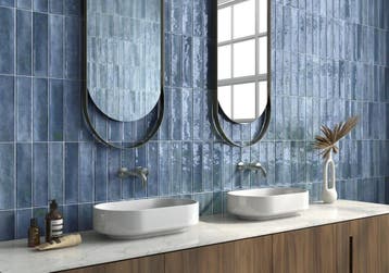 Wandtegel Ragno Feelze Aqua Blauw Glans 7x28 (Muurtegels), Nieuw, 20 tot 40 cm, 10 m² of meer, Wandtegels