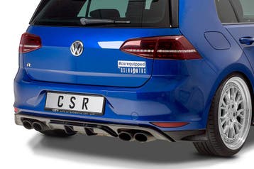Diffuser | Achterbumper voor VW Golf 7 R / R-Line HA253-K, Verzenden