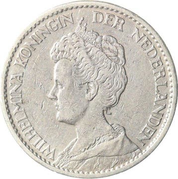 Nederland. Wilhelmina. 1 Gulden 1915 (Zonder minimumprijs)