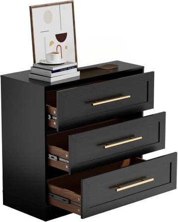 UEV Commode met 3 lades, opbergkast, moderne kast, dressoir, Verzenden, Nieuw