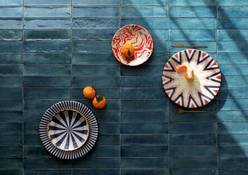Wandtegel Ragno Fusion Blue Blauw Kleinformaat 6x25, Nieuw, 20 tot 40 cm, 10 m² of meer, Wandtegels
