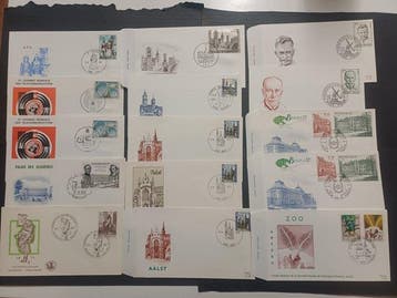Belgique - Lot de 135 FDC entre 1970 et 1979