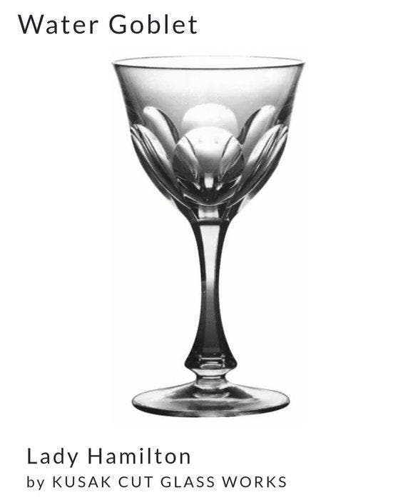 Kusak Cut Glass Works - Tafelservies (8) - Lady Hamilton -, Antiek en Kunst, Antiek | Meubels | Tafels