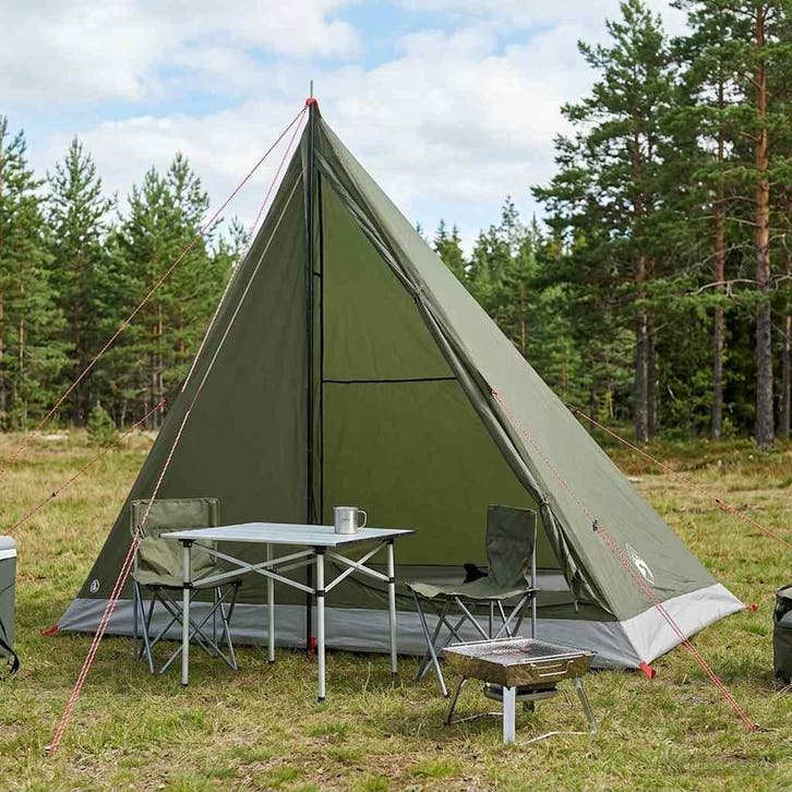 vidaXL Backpacking Tent Olijfgroen 2-persoons, Caravanes & Camping, Tentes, Envoi