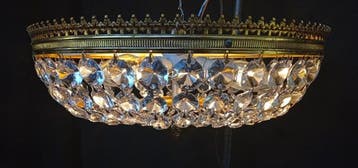 Kroonluchter - Kristal, Messing, Brons - Luxueus plafond
