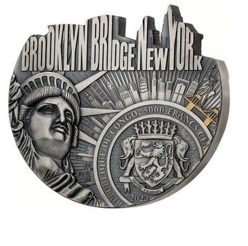 Congo. 5000 Francs World`s Most Famous Bridges - Brooklyn