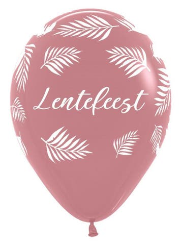 Ballonnen Lentefeest Palms Rosewood 30cm 25st, Verzenden, Nieuw