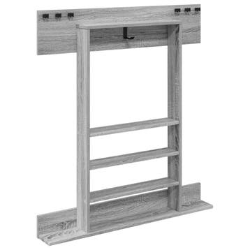 vidaXL Biljartkeu-stand Bewerkt hout 93 x 12 x 103 cm Grijs, Verzenden, Nieuw