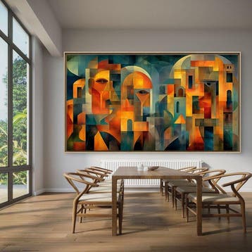 Mrs Art Prime - The Dowtown Journey in Cubism Style #02