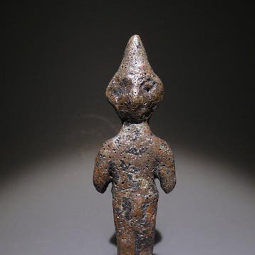 Achaemenidisch Brons Belangrijke figuur, ex-voto. 9,7 cm