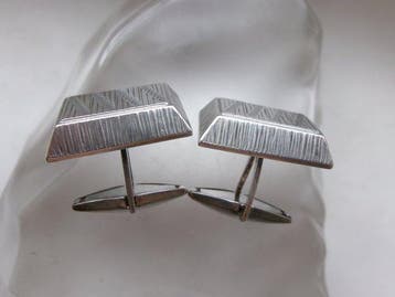 Argent - Boutons de manchette - Art déco