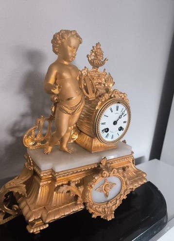 Figurale pendule - gambey - Metaal, Messing - 1920-1930