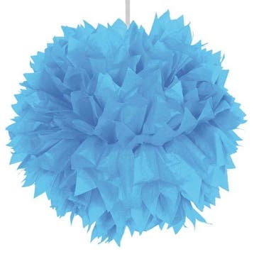Pompon Lichtblauw 30cm, Verzenden, Nieuw