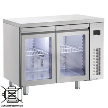 Koelwerkbank | 270L | 2 Glasdeuren (1/1 GN) | 0°C/+10°C  |, Verzenden, Nieuw in verpakking