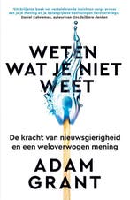 Weten wat je niet weet 9789400514119 Adam Grant, Verzenden, Gelezen, Adam Grant