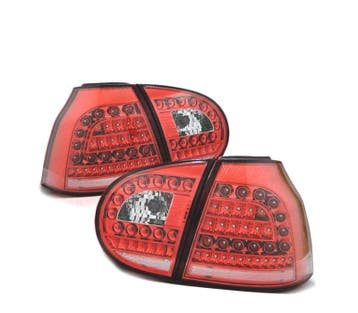 Feux Arrière Pour Volkswagen Vw Golf 5 03-09Led Rouge Blanc, Verzenden