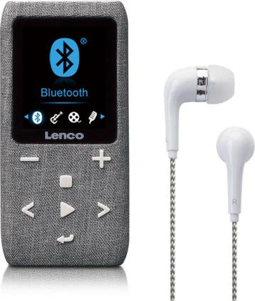 MP3 Speler met Bluetooth - Inc. 8GB SD - Grijs - Lenco XEMIO, Verzenden, Nieuw