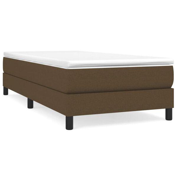 Bedframe 100x200 Stof Donkerbruin | Tweede Kansje OP=OP, Huis en Inrichting, Slaapkamer | Bedden, Nieuw, Verzenden