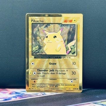 Pokémon Card - METAL PIKACHU 58 - Pokémon, Nieuw