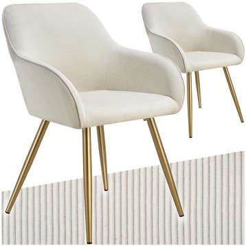 Eetkamerstoel Marilyn, koordlook, gestoffeerd, Huis en Inrichting, Stoelen, Verzenden, Nieuw