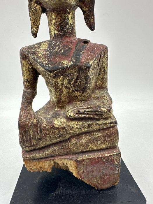 Antieke Boeddha uit de Laotiaanse volkskunst - Laos (Zonder, Antiquités & Art, Art | Art non-occidental