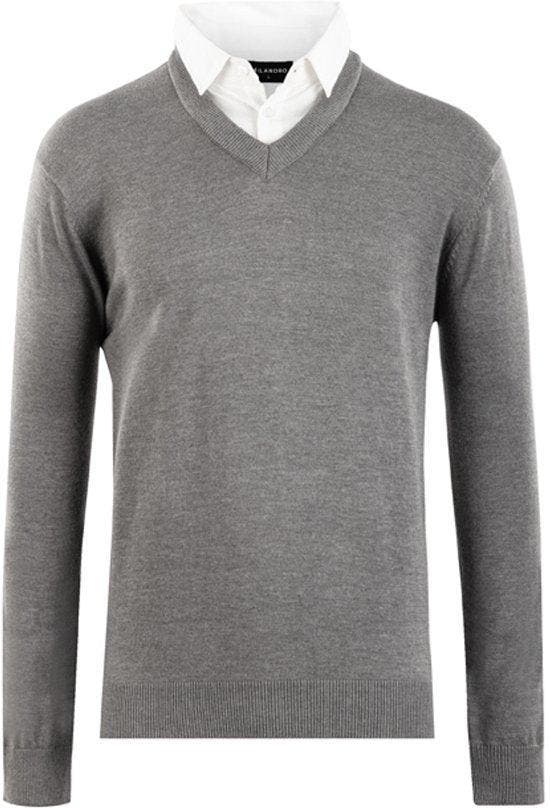 2dekans | Milanoro - Herenpullover met overhemdkraag -, Kleding | Heren, Truien en Vesten, Ophalen of Verzenden