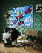 Moabit - Goldorak VS Invader /Diptych Original/ XXL