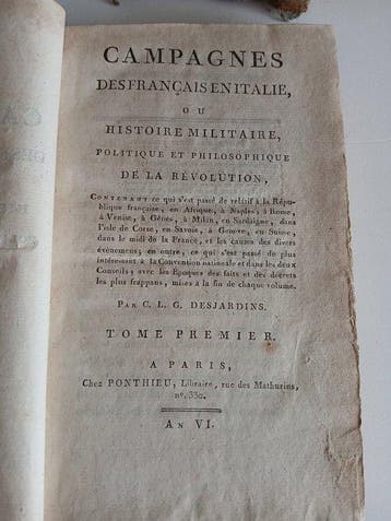 C. L. G. Desjardins - Campagnes des Français en Italie -